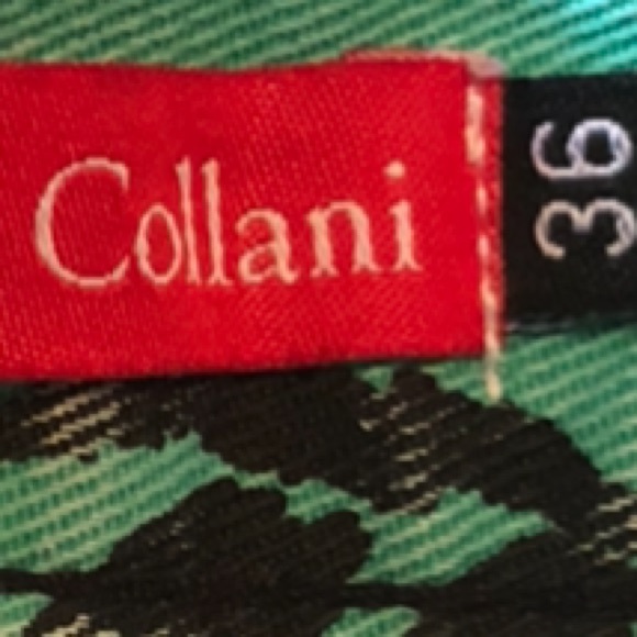 Vintage 90’s  Animal Print Denim Mini Skirt Jade Green Black Size Small S - Picture 4 of 14